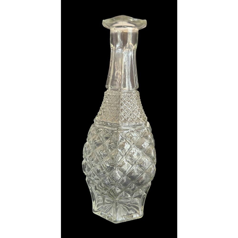 Wexford Anchor Hocking Clear Vintage Glass Decanter 11 1/2" No Stopper - Picture 3 of 6